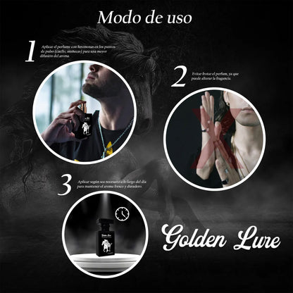 GOLDEN LURE - Perfume con Feromonas para Hombres "seducción en una botella"