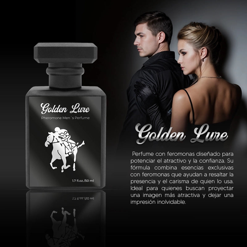 GOLDEN LURE - Perfume con Feromonas para Hombres "seducción en una botella"
